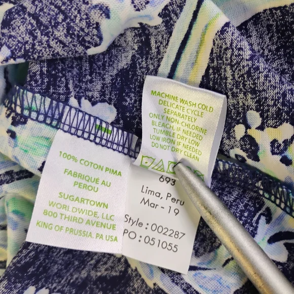 Lilly Pulitzer‎ Margot Swing Dress High Tide Blue Floral Womens Small Beachy - Picture 11 of 14